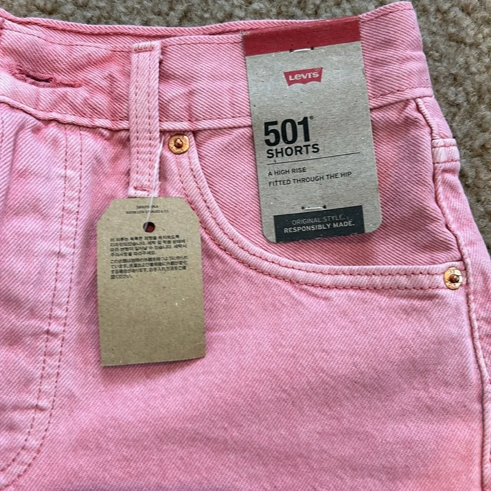 LEVIS 501 High Rise Jean Shorts - Picture 2 of 5